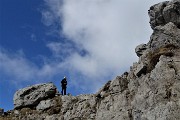 In GRIGNETTA (2177 m) ad anello Cresta Cermenati – Sentiero delle Capre dal Pian dei Resinelli il 27 marzo 2019 - FOTOGALLERY